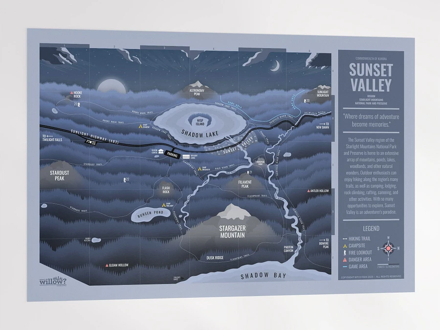 Map of Sunset Valley (Poster - Large) product image (4)