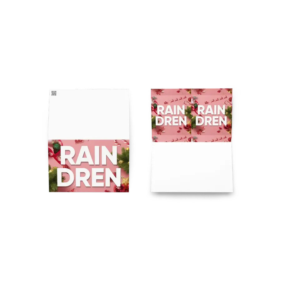 Raindren Greeting Card with Customisation product image (5)