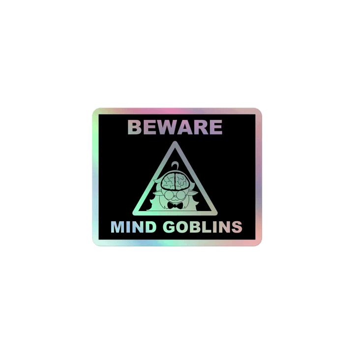 Beware Mind Goblins Sticker product image (1)
