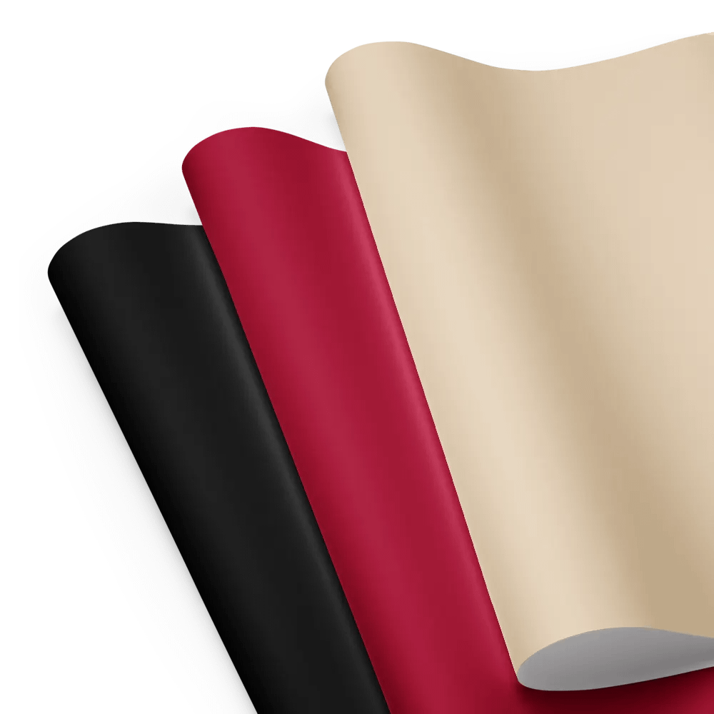 Mixed (Black, Red, Champagne) Solid Holiday Christmas Wrapping Paper Sheets (3) product image (3)