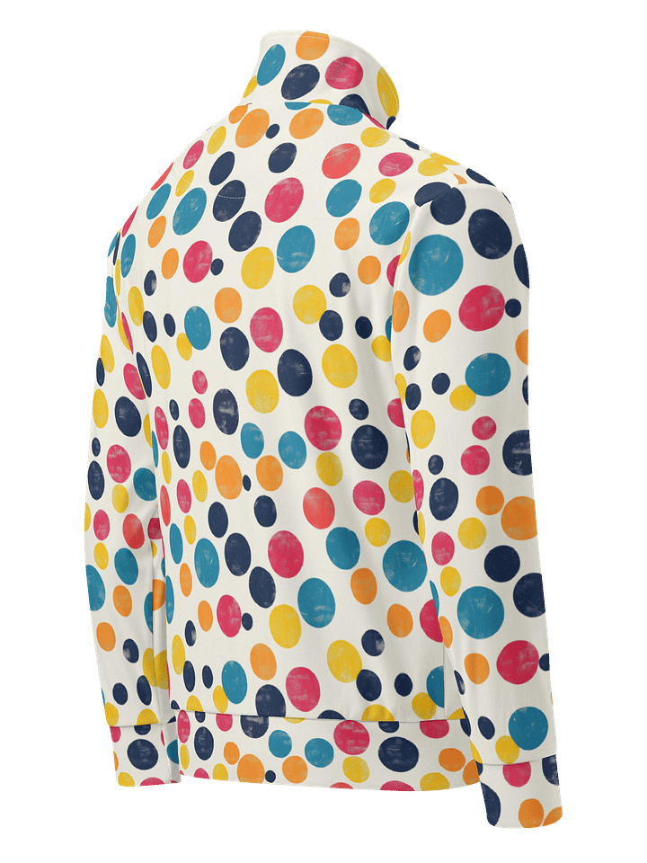 Polka Dot Illusion Vintage Retro Unisex Track Jacket product image (2)