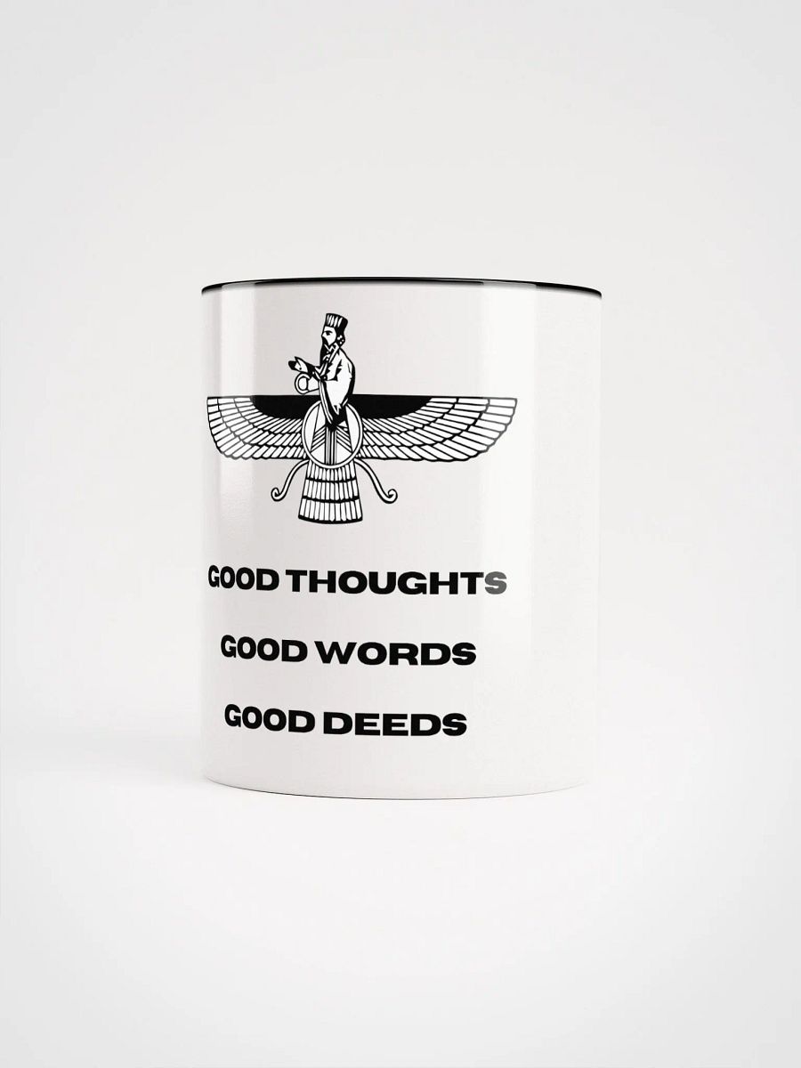Faravahar Persian Design Mug Good Thoughts Good Words Good Deeds product image (9)