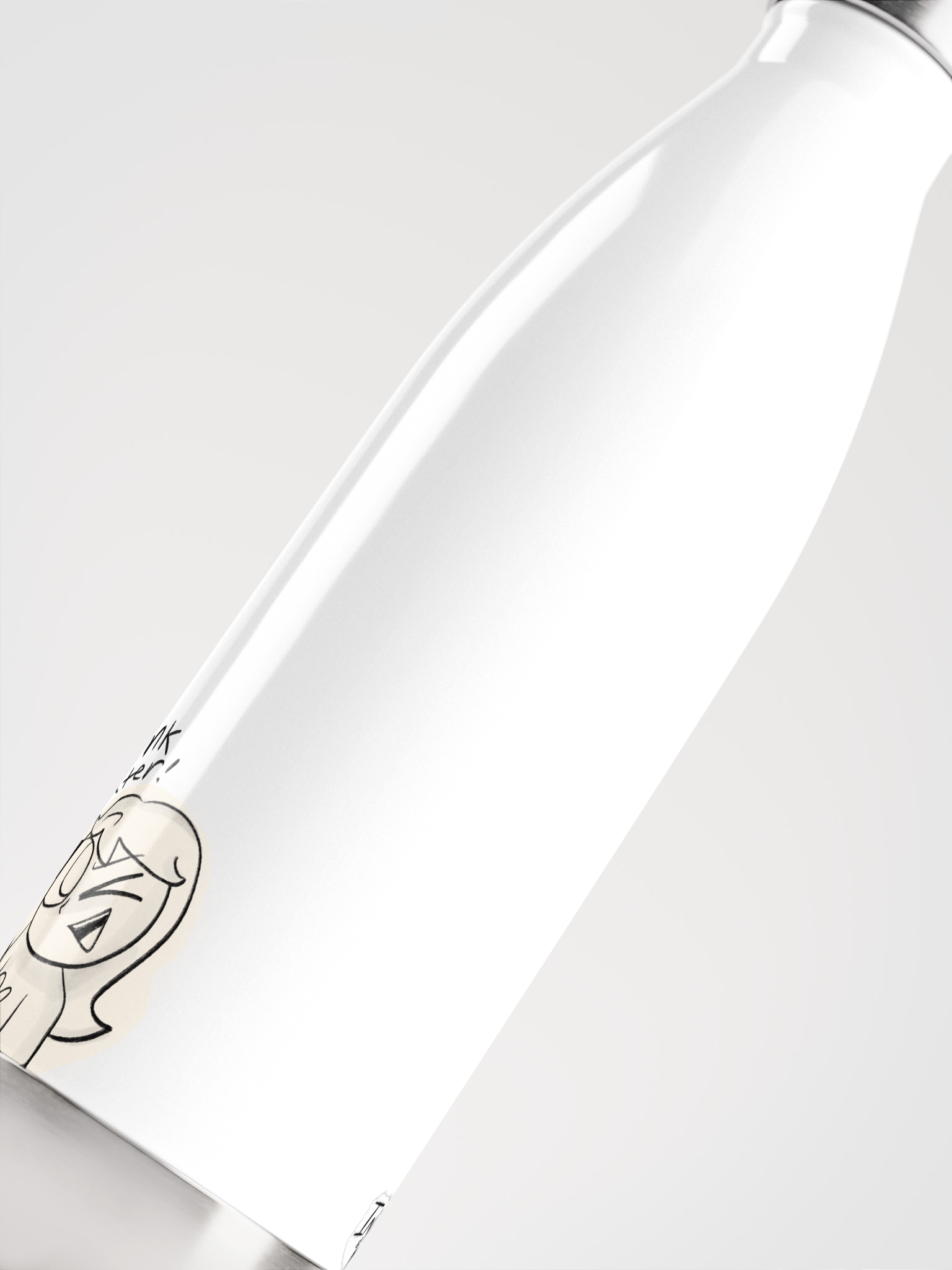 Indy "Drink Water" Water Bottle (White version) product image (5)