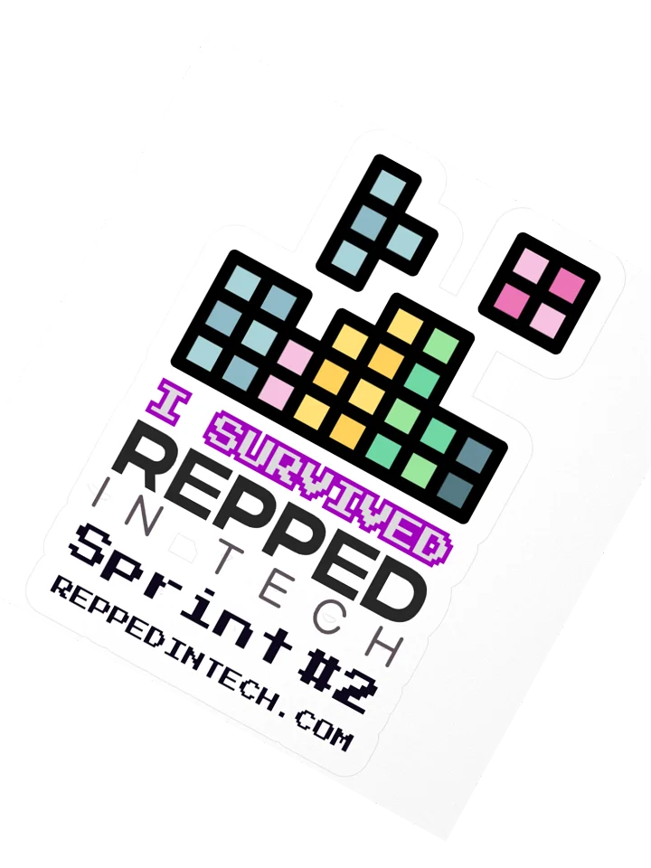 Repped Sprint #2 - I survived laptop sticker product image (2)