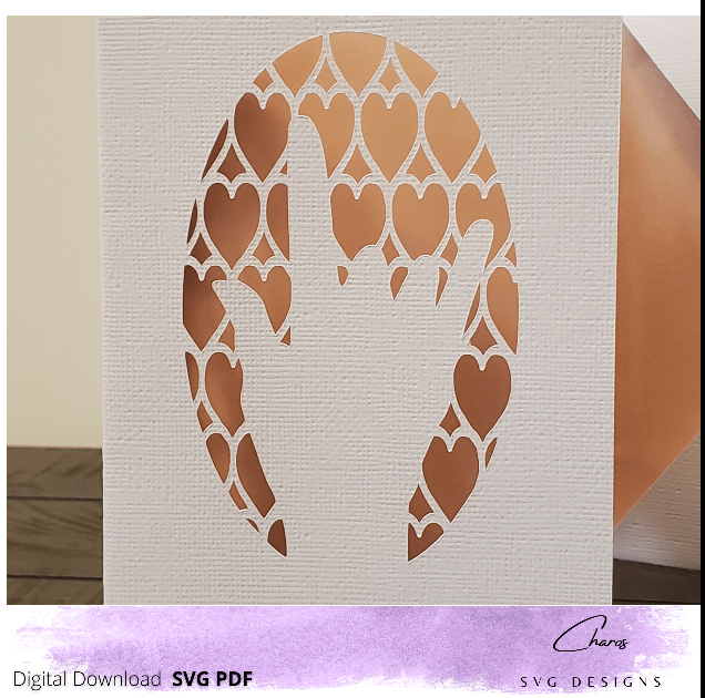 ASL 'I Love You' Heart Card & Envelope SVG product image (4)