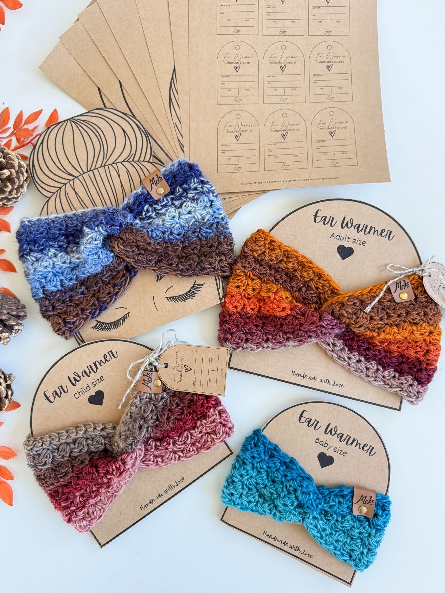 Chunky Suzette Ear Warmer Crochet Pattern product image (4)