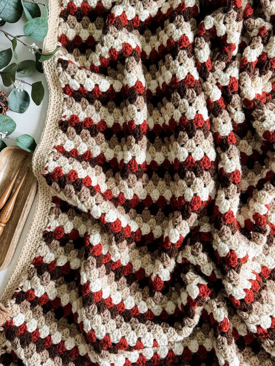 Fall For Granny Blanket Crochet Pattern product image (9)