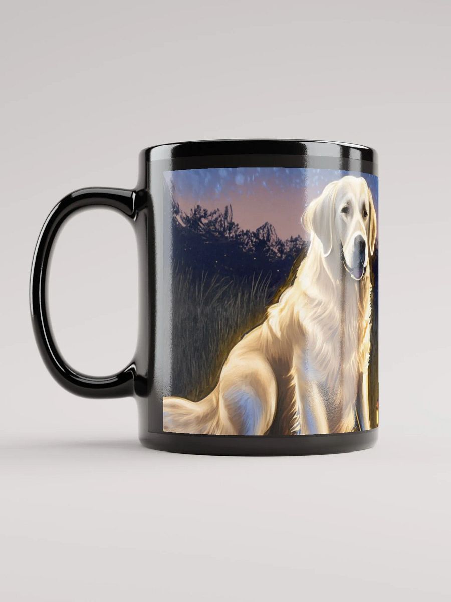 Campfire Companion: Black Glossy Mug for Dog Lovers and Outdoor Enthusiasts product image (3)