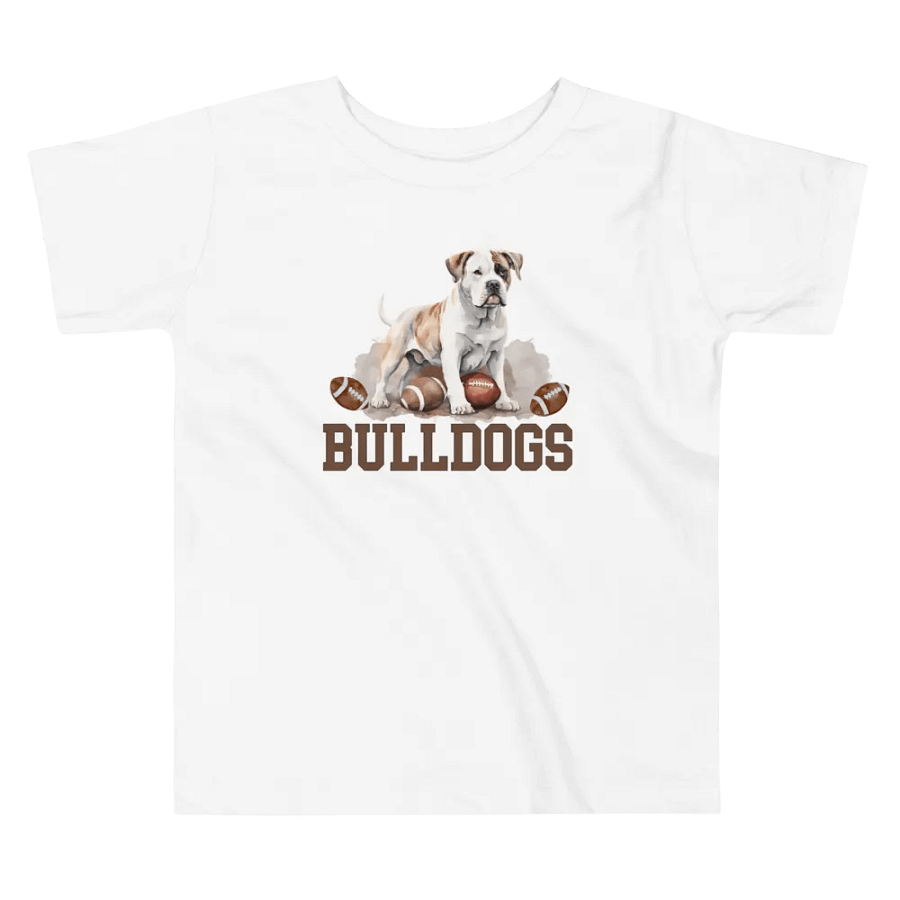 Toddler Boys Vintage Bulldogs Football T-Shirt (Homemade) product image (4)