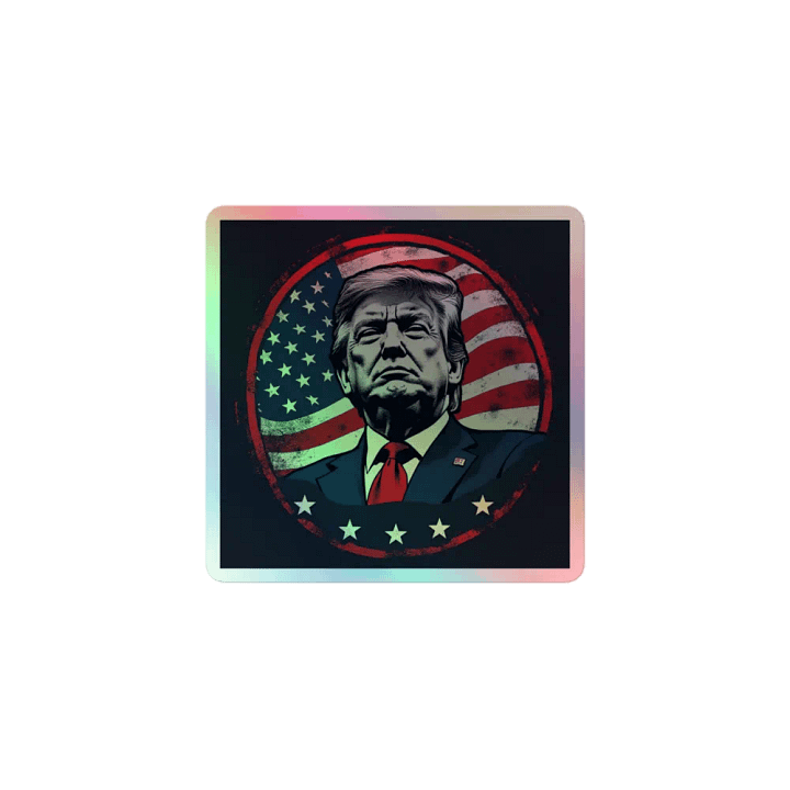 Patriotic Holographic Sticker Sheet: Trump 2024 product image (1)
