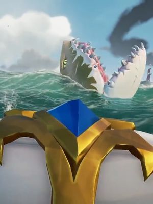 In the world of Sea of Thieves anything can happen. Game Good! @therealpowell_trp @dirrtyfurby  #fy #fyp #seaofthieves #gaming #funnypirategame