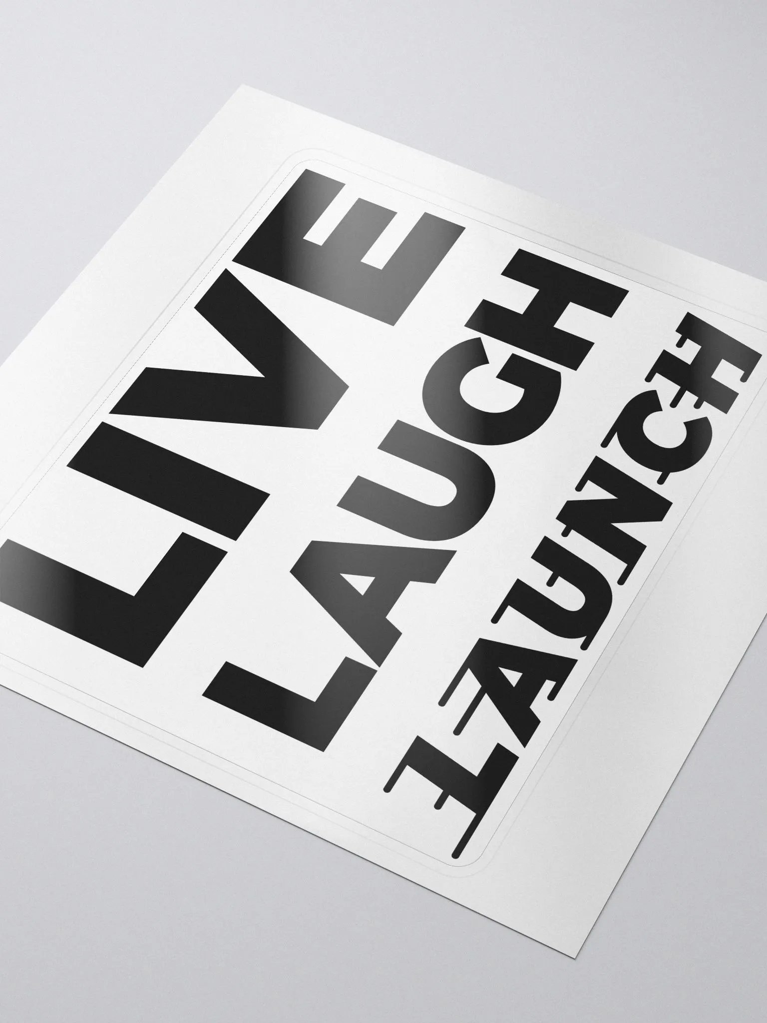 Live Laugh LAUNCH - sticker product image (3)