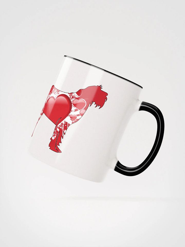 Spinone Italiano filled with big red hearts mug product image (15)