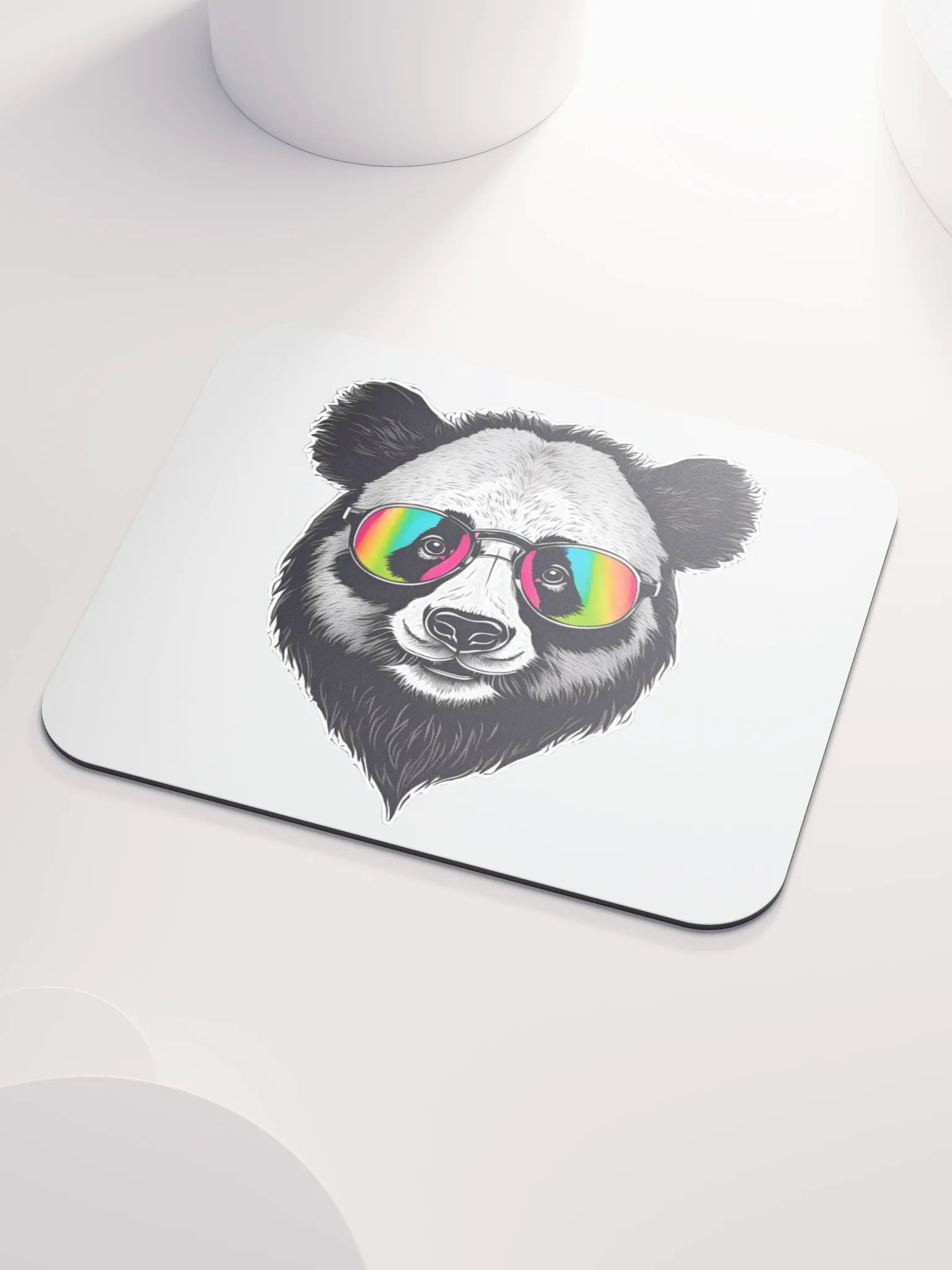 Rainbow Aviator Panda Mouse Pad product image (3)