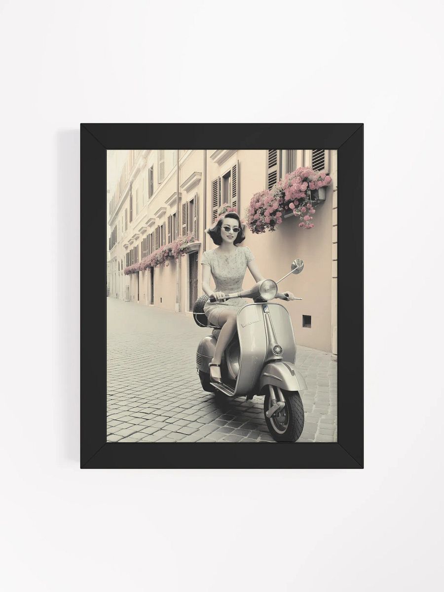 Vintage Scooter Ride Framed Poster product image (5)
