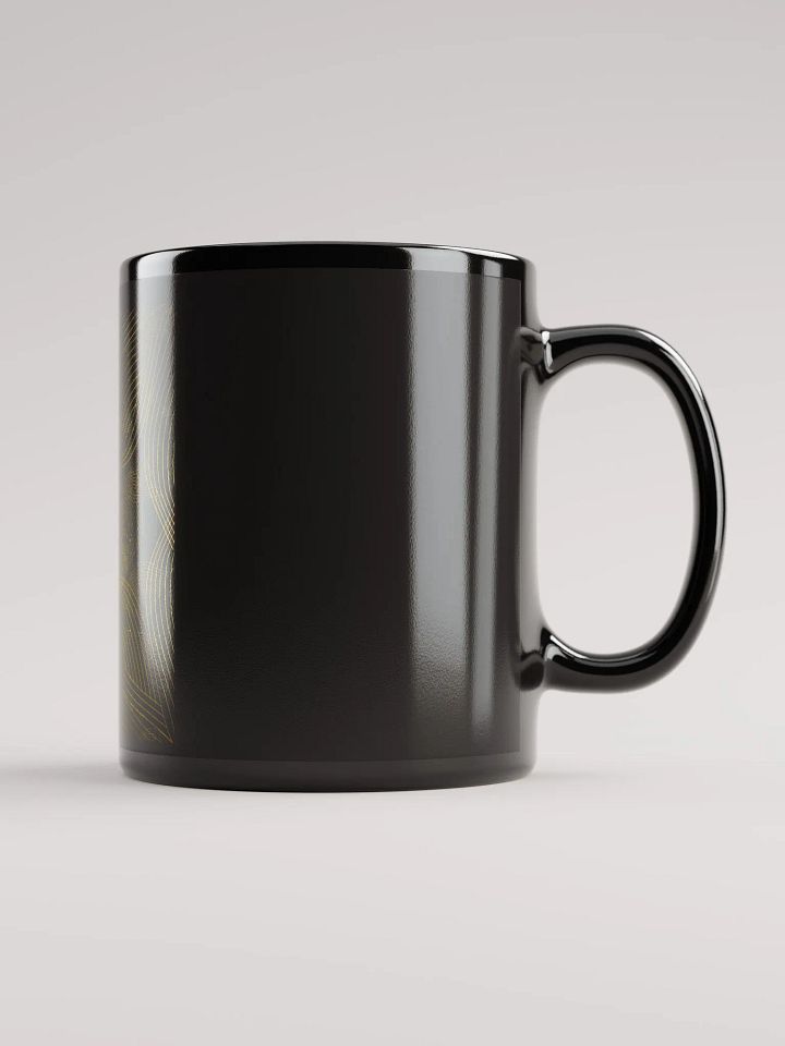 Mug with golden lines and leaf design product image (1)
