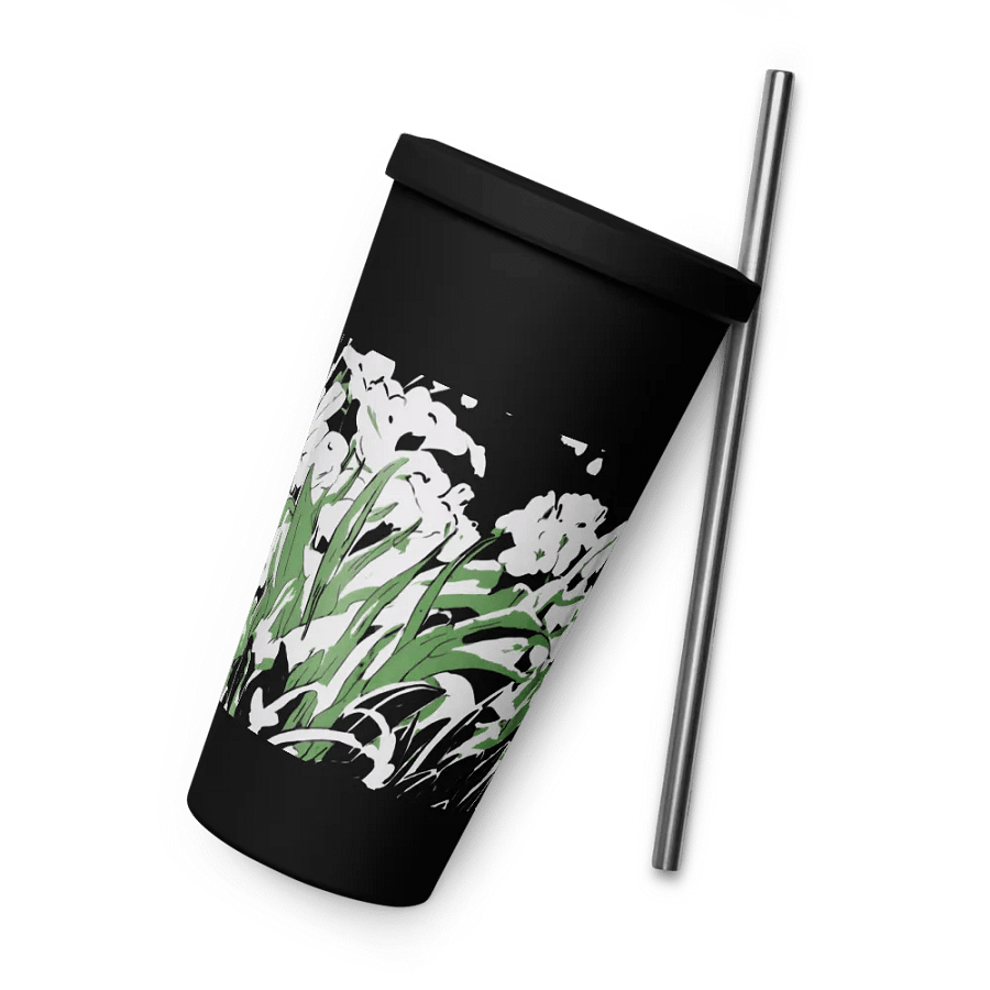 Garden Insulated Tumbler with Straw product image (9)