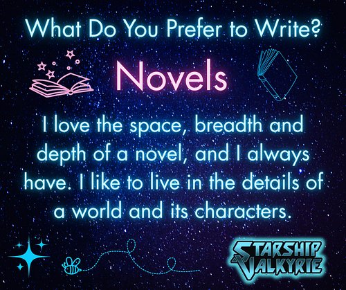 Funny that I say this in the midst of my writing group's #ShortStorySeptember, but it's true! Novels are what I've always wri...