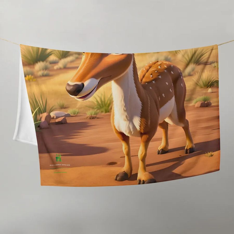 Endangered Species - Mexico - Mexican Pronghorn Throw Blanket product image (10)