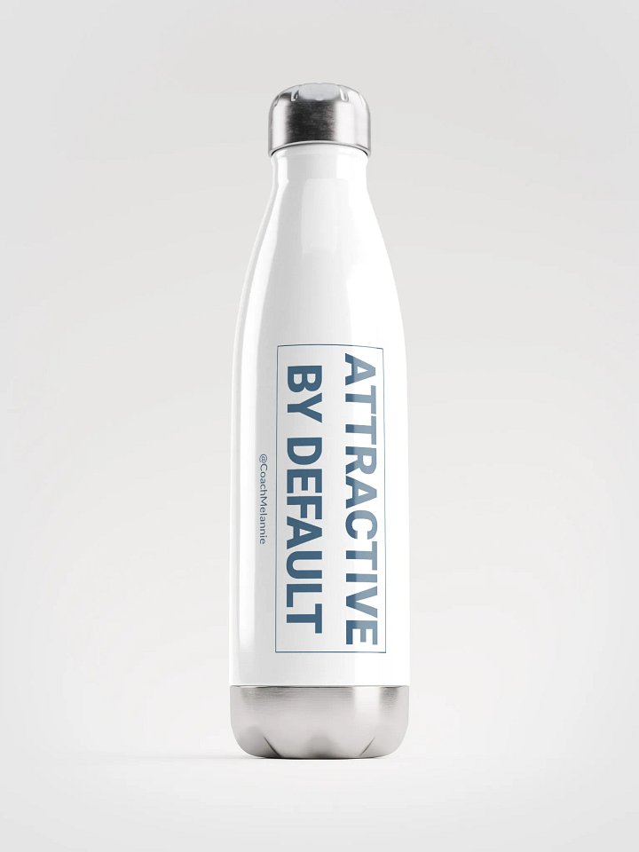 Attractive By Default – 17 oz Insulated Water Bottle (White) product image (1)