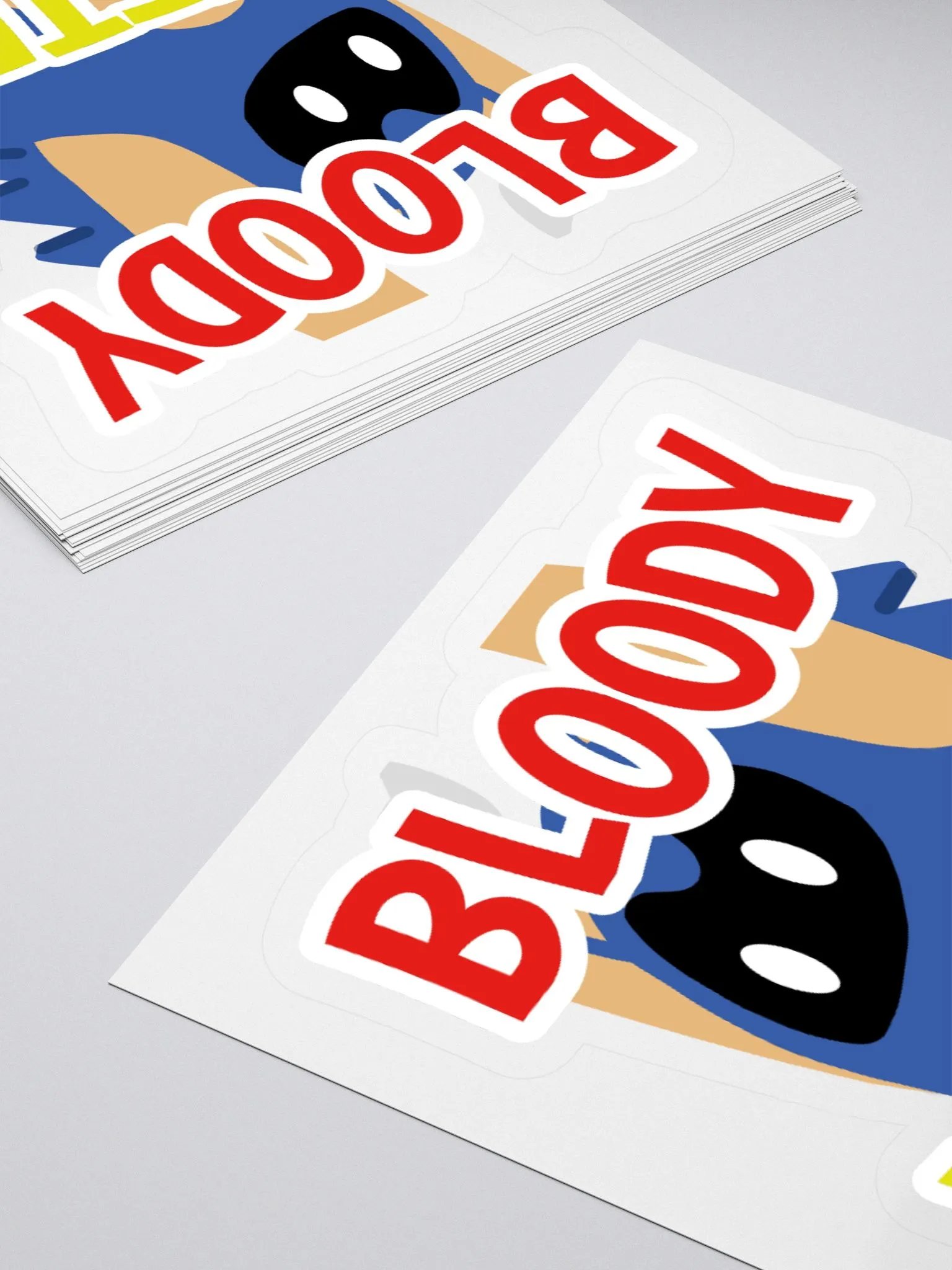 Bloody Yeeted Kiss Cut Sticker product image (4)