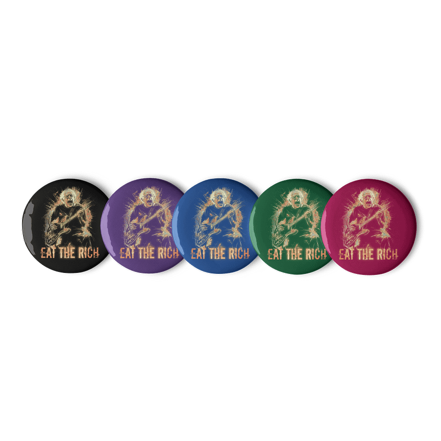 Eat The Rich Bernie Buttons Pins - Being Liberal product image (6)