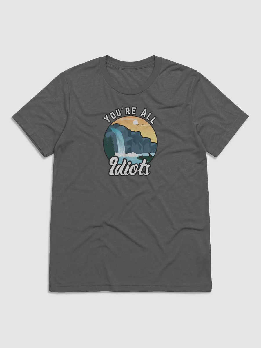 You're All Idiots Vintage Outdoor Tri-blend Unisex T-Shirt product image (2)