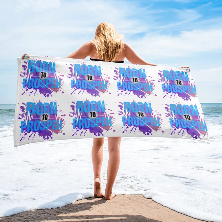 Born to Prosper Explosion His Silhouette Towel product image (2)