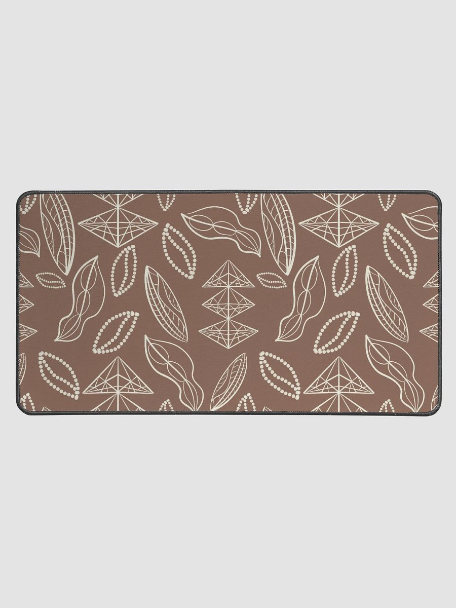 El Yunque Brew Bliss Abstract Coffee Bean Earthy Desk Pad product image (1)