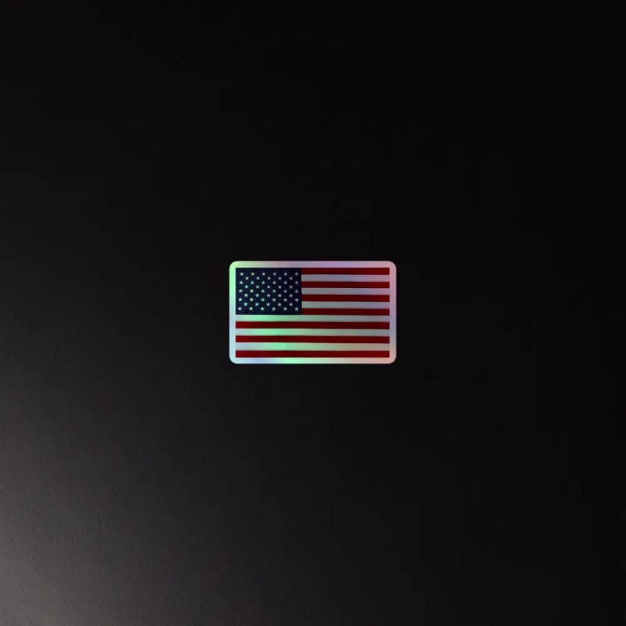 American Flag on Kiss-Cut Holographic Sheet product image (4)