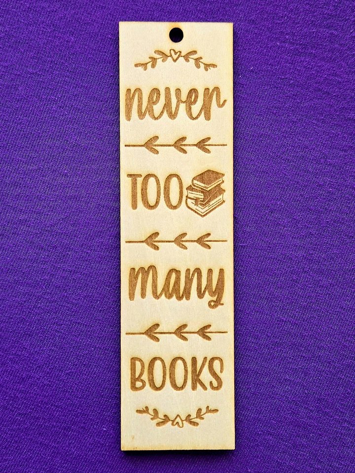 Wooden Bookmark - Never product image (1)