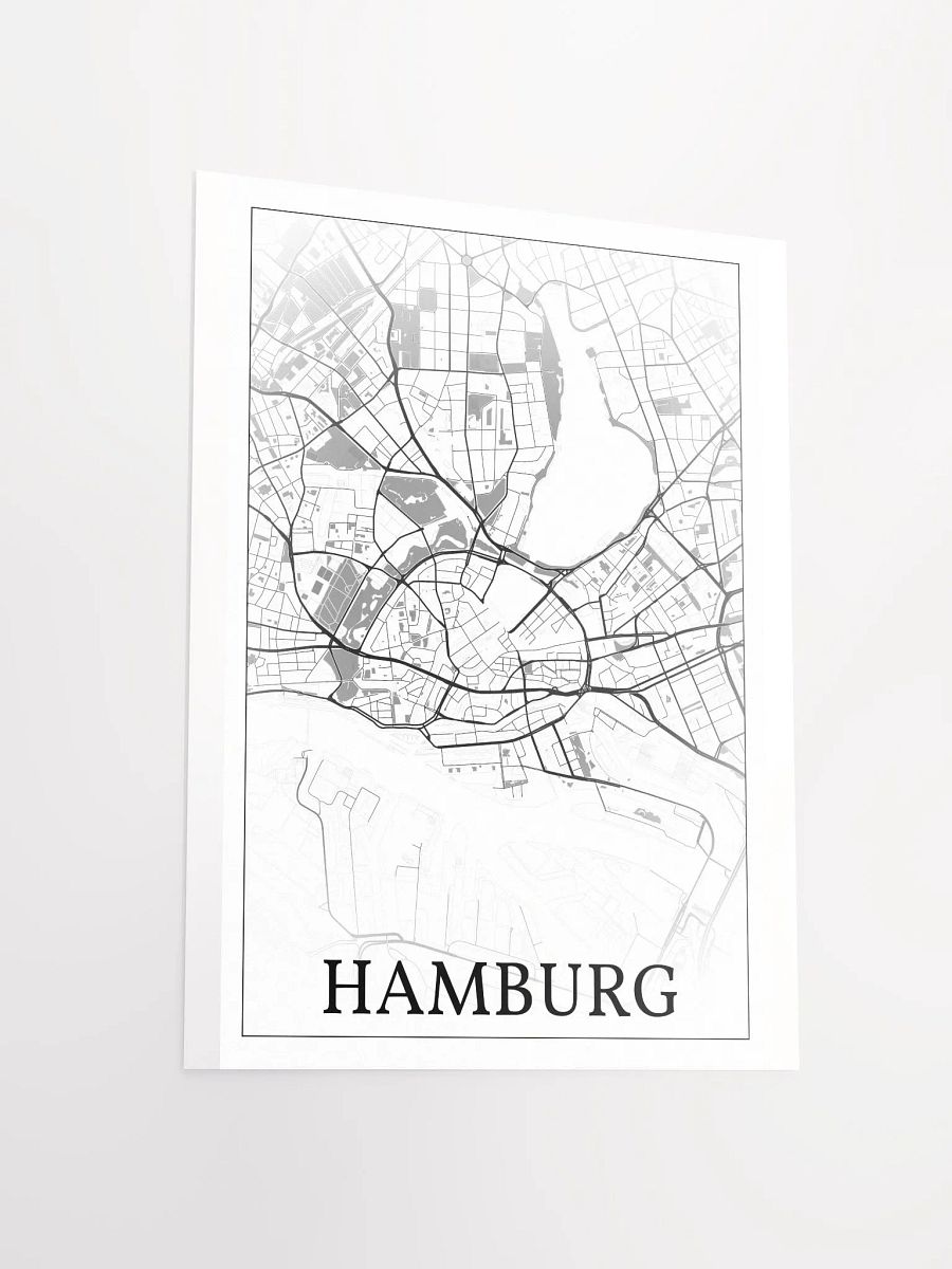 Hamburg, Germany, city map print product image (13)