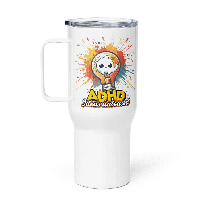 ADHD Ideas Unleashed Travel Mug with a Handle product image (1)