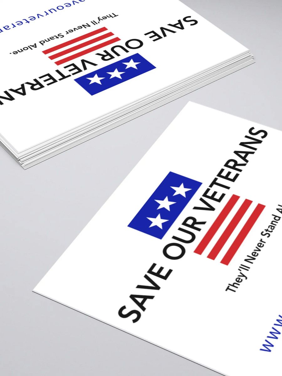 Save Our Veterans Kiss Cut Stickers product image (7)