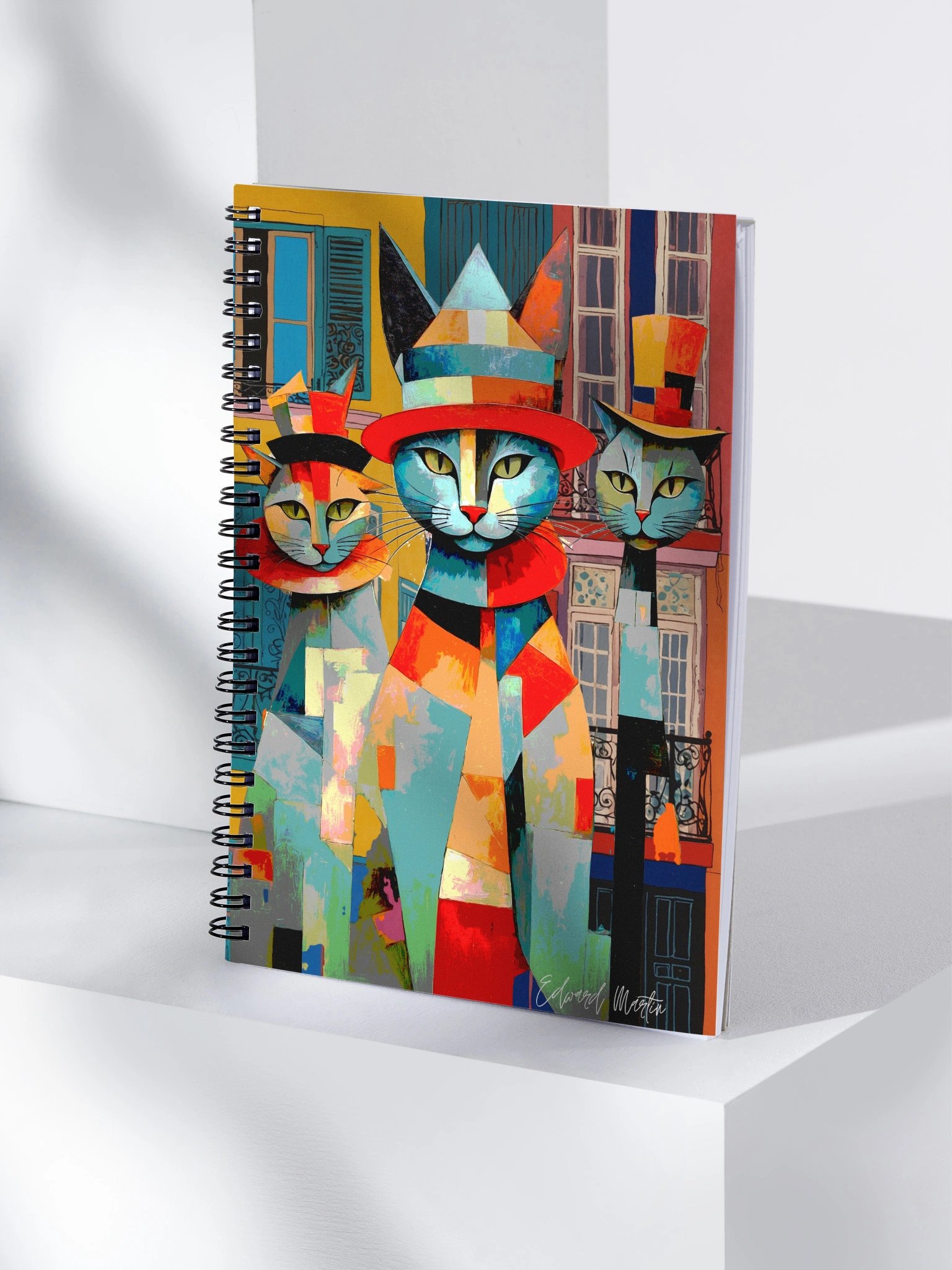 Whimsical Cats Spiral Notebook product image (4)