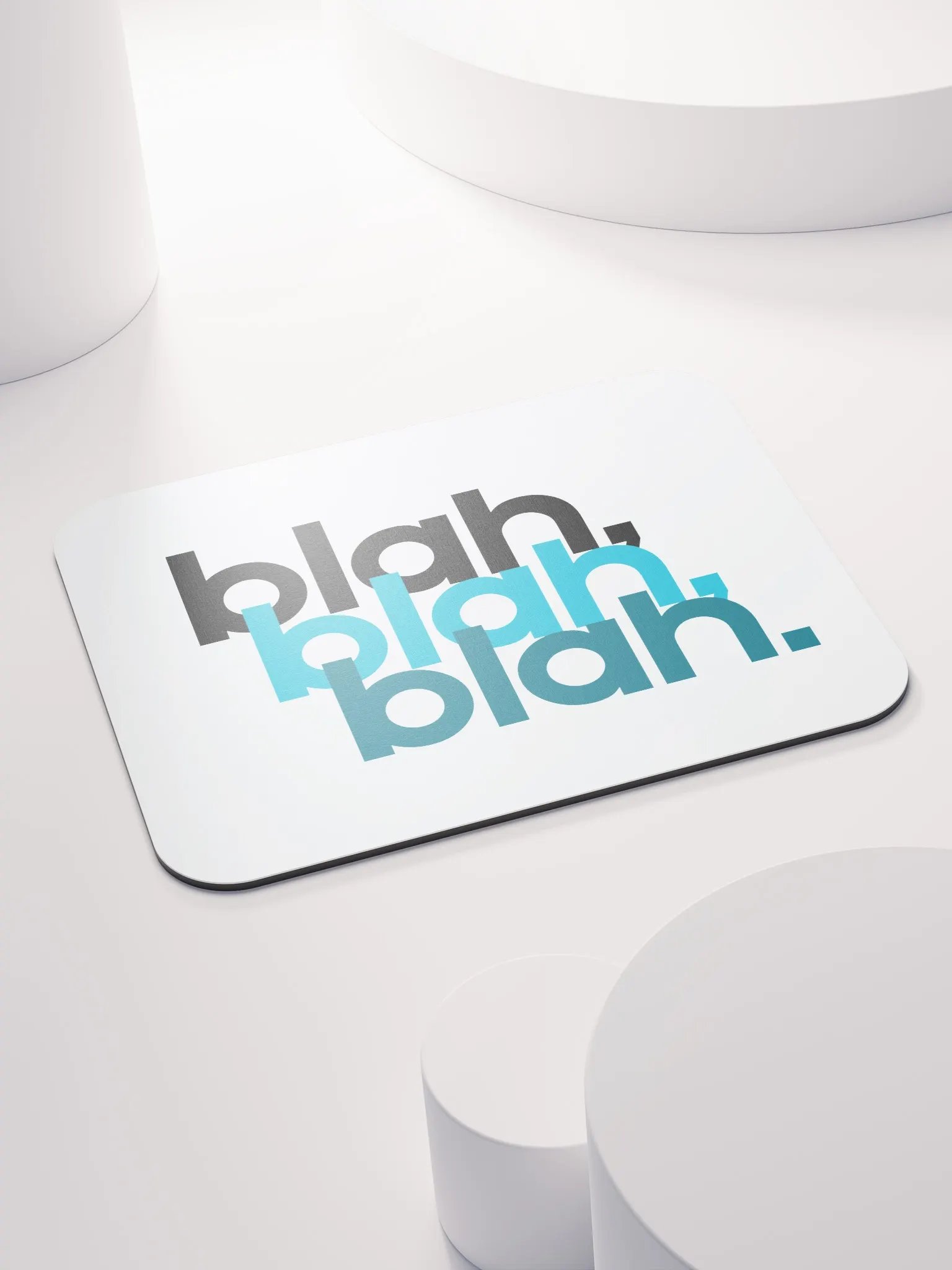 blah blah blah mouse pad product image (4)
