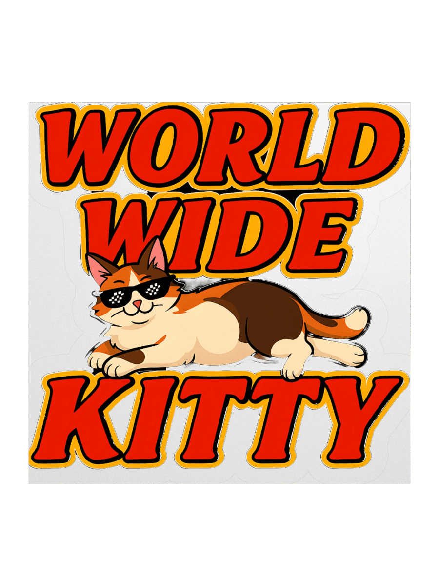 World Wide Kitty Sticker Set product image (2)