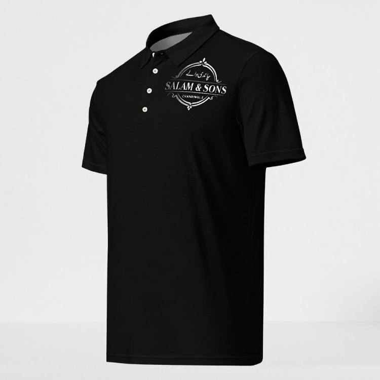 SALAM & SONS CHANDIWALE Official Men's Slim Fit Black Polo Shirt product image (1)
