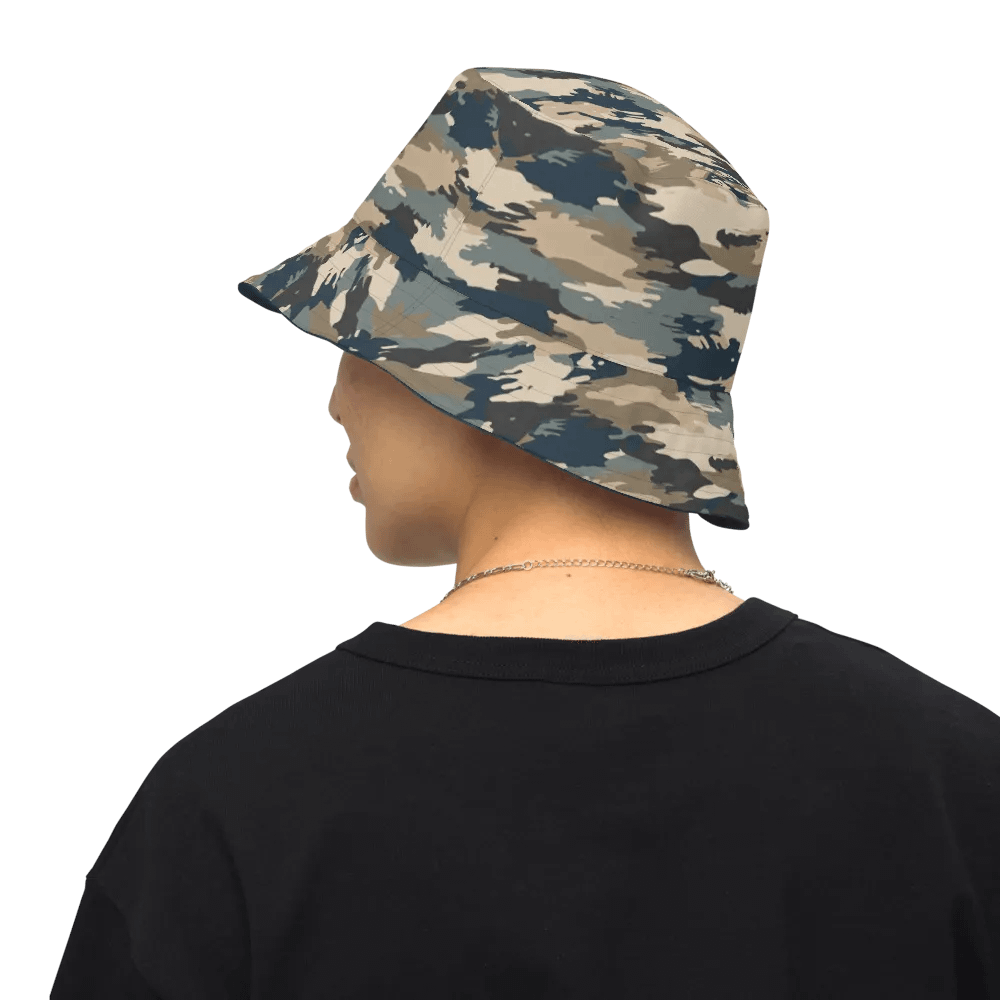 Camouflage Navy Reversible Bucket Hat product image (3)