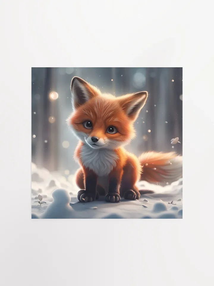 Fox Snow Poster product image (1)