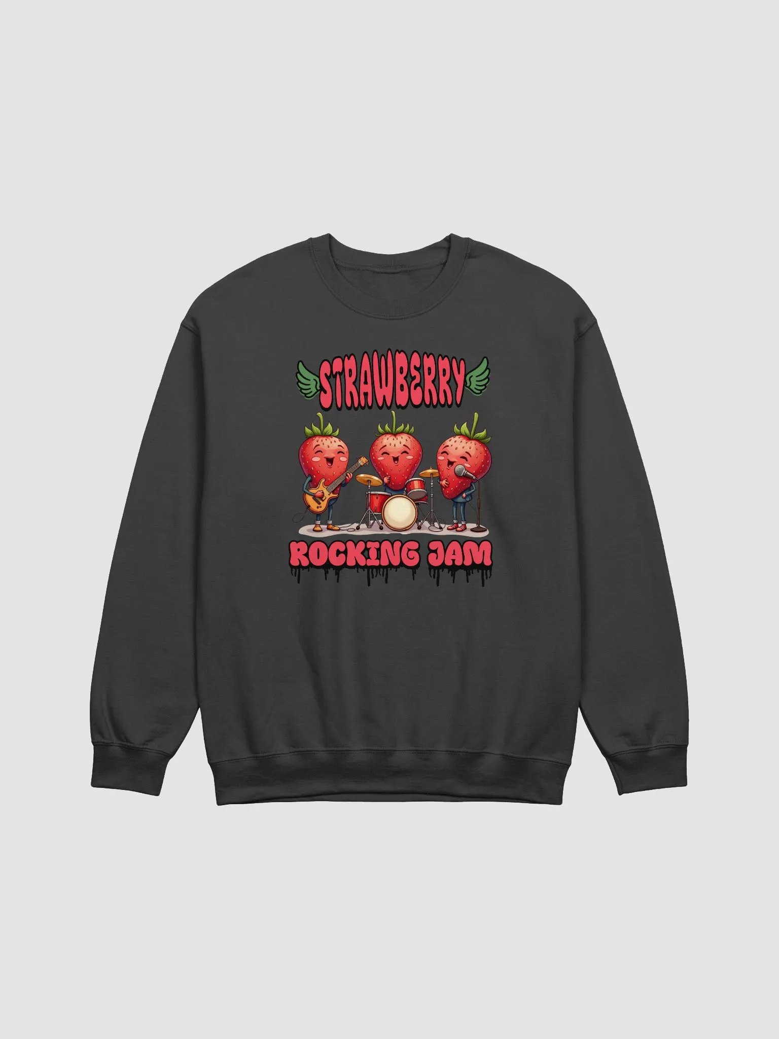 Strawberry Rocking Jam Crewneck Sweatshirt product image (1)