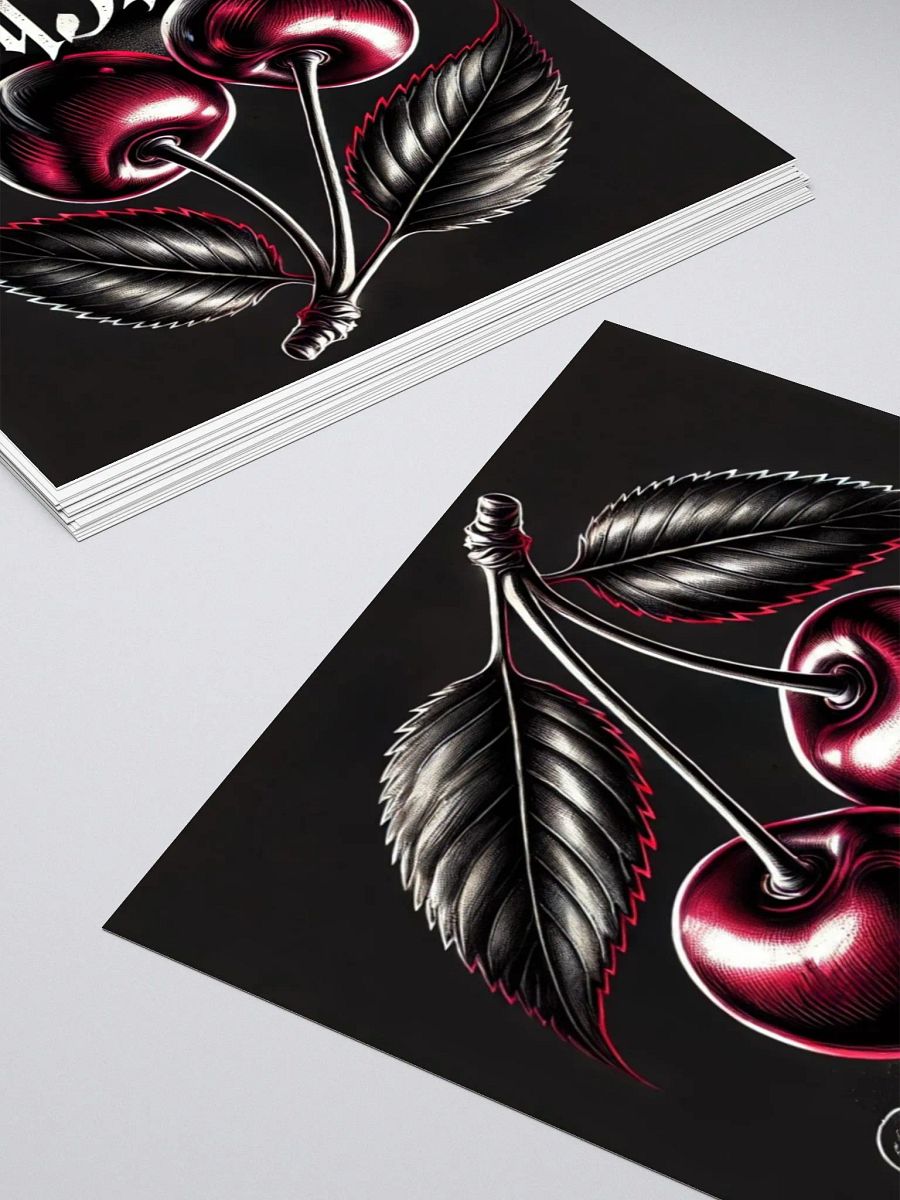 Vintage Sweet Cherry Kiss Cut Stickers product image (12)