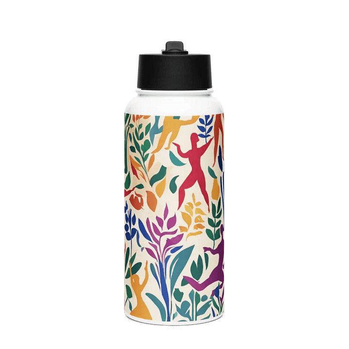 Matisse inspired stainless steel water bottle for arty moms gift on mothersday product image (1)