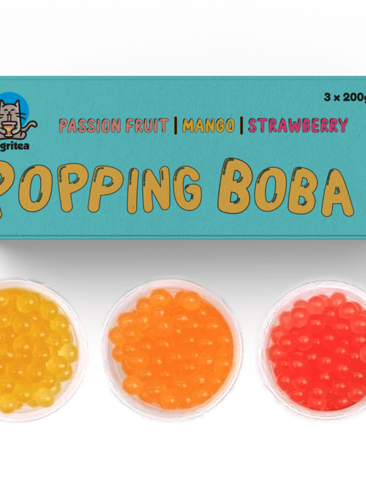 Passion Fruit/Mango/Strawberry Popping Boba Kit product image (1)