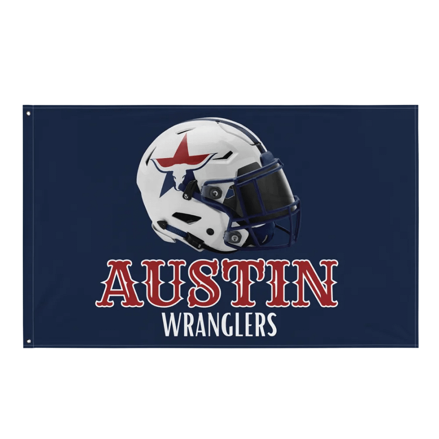 Austin Wranglers Team Flag product image (1)