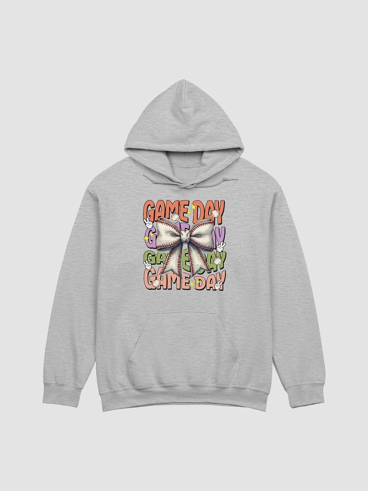 Game Day Bow Baseball Delight Hoodie product image (21)