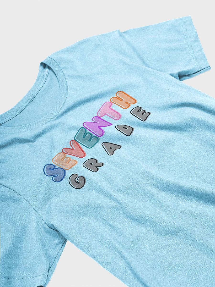 7th Grade Teacher Bubble Letters Graphic T-Shirt product image (3)