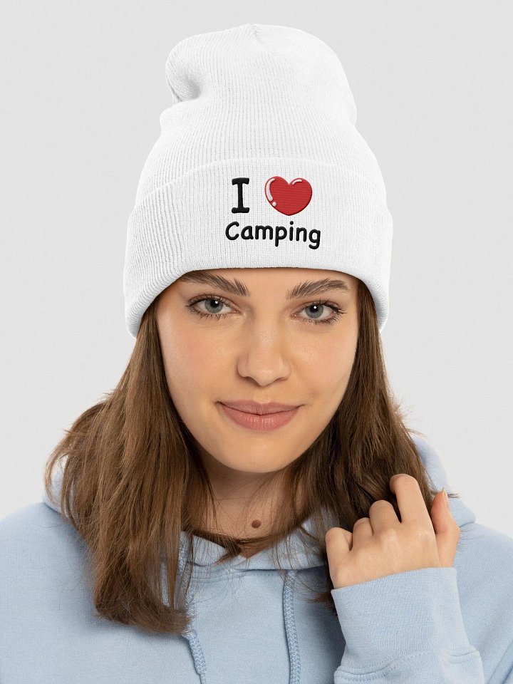 I Love Camping Embroidered Winter Cap product image (1)