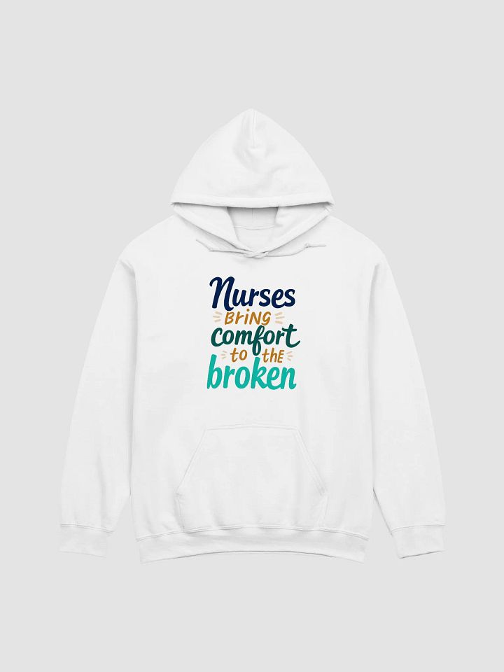 Comforting Nurses Typography Hoodie product image (2)
