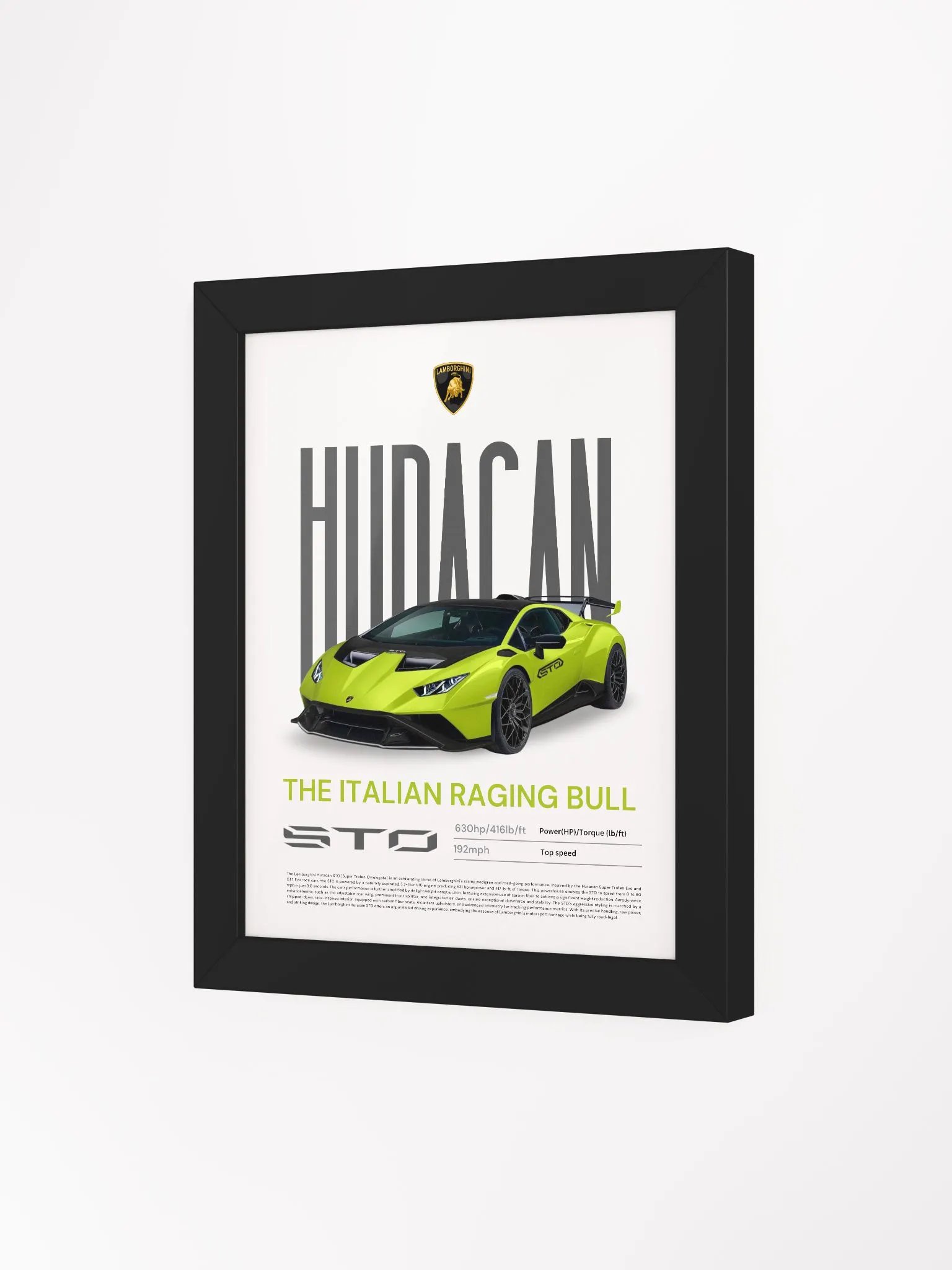LAMBORGHINI HURACAN STO FRAMED POSTER product image (3)